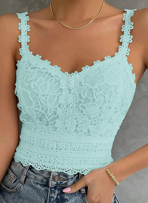 Tank-Lace Crop